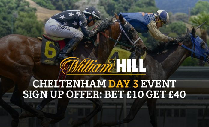 Willian Hill Cheltenham day 3 event sign up offer